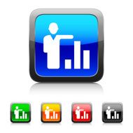 Businessman icon on color buttons N16