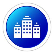 Office Building icon on a round button N51