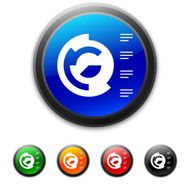 Coxcomb Chart icon on round buttons N5