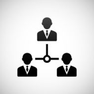 Leadership icon on a white background N7