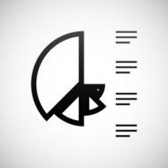 Coxcomb Chart icon on a white background N17