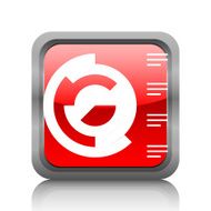 Coxcomb Chart icon on a square button N13