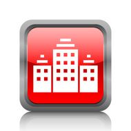 Office Building icon on a square button N26