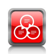 Venn Diagram icon on a square button N19