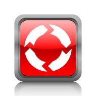 Chevron Chart icon on a square button N28