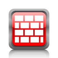 Wall icon on a square button N19