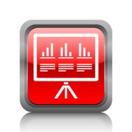 Projector Screen icon on a square button N21