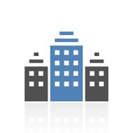 Office Building icon on a white background N39
