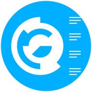 Coxcomb Chart icon on a round button N27