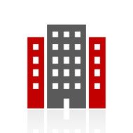 Office Building icon on a white background N42