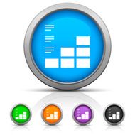 Bar Graph icon on round buttons N31