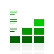 Bar Graph icon on a white background N106