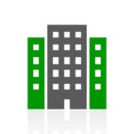Office Building icon on a white background N45