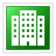 Office Building icon on a square button N29