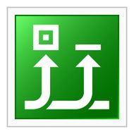 Conveyor icon on a square button N16
