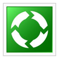 Chevron Chart icon on a square button N29