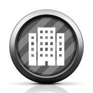 Office Building icon on a round button N58