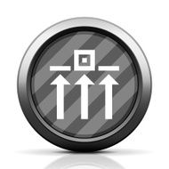Logistics icon on a round button N45