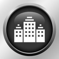 Office Building icon on a round button N61