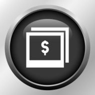 Photography Sale icon on a round button N8