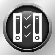 Network Server icon on a round button N44