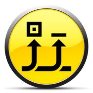 Conveyor icon on a round button N37