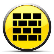 Wall icon on a round button N46
