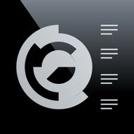 Coxcomb Chart icon on a black background N7