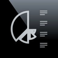 Coxcomb Chart icon on a black background N8
