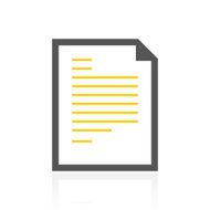 Document icon on a white background N88