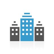 Office Building icon on a white background N46