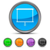 Projector Screen icon on circle buttons N11