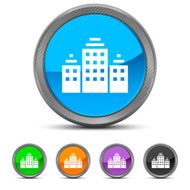 Office Building icon on circle buttons N12