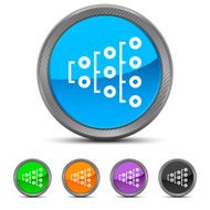 Flowchart icon on circle buttons N25