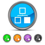 Organization Chart icon on circle buttons N8