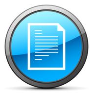 Document icon on a round button N119