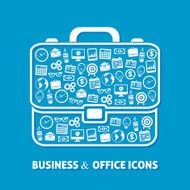 Briefcase office icons