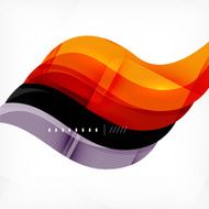Color orange and purple stripes business design