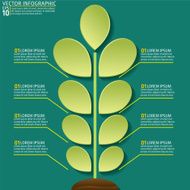 Green Plant Infographic On A Base