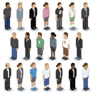 Isometric people