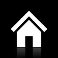 Home icon on a black background N11