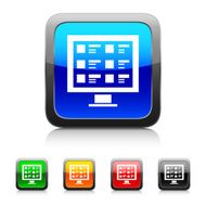 Computer icon on color buttons