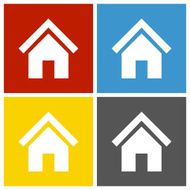 Home icon on square buttons N11