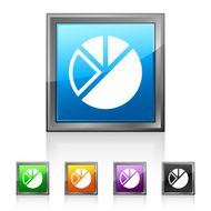 Pie Chart icon on square buttons N14