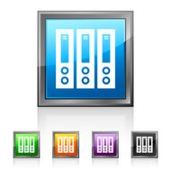 Computer Server icon on square buttons N2