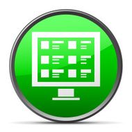 Computer icon on a round button N2