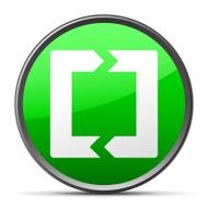 Chevron Chart icon on a round button N64