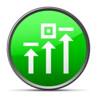 Logistics icon on a round button N51