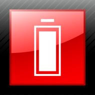 Battery icon on a square button N2