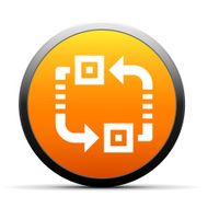 Conveyor icon on a round button N41
